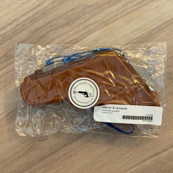 Brand New!! Macon&Lesquoy small hold up wallet (brown) - Picture 2 of 2